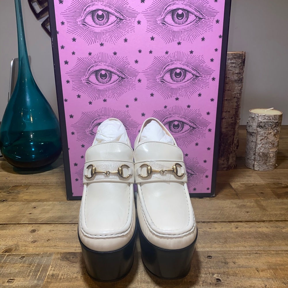 Gucci Vegas Studded Platform Loafers - Picture 6 of 13